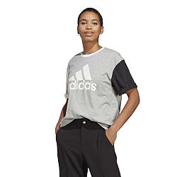 ADIDAS Dámske tričko Colorblock na fitnes sivé šedá XL