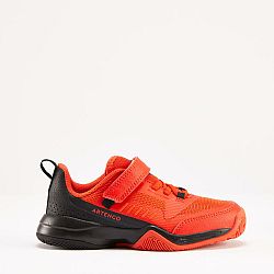 ARTENGO Detská obuv na tenis TS500 Fast suchý zips lávová červená oranžová 29