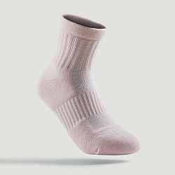 ARTENGO Detské športové ponožky RS 500 stredne vysoké 3 páry ružové, biele a modré ružová 31-34