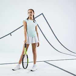 ARTENGO Dievčenské tričko TTS Soft na tenis zelené zelená 10-11 r (141-148 cm)