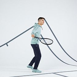 ARTENGO Pánska mikina Soft na tenis s kapucňou zelená khaki XL