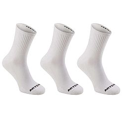 ARTENGO Ponožky Rs 100 Biele 3 Páry
