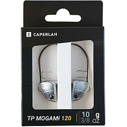 CAPERLAN Zaťažená hlavička shad TP Mogami 120 10 g/2 ks šedá