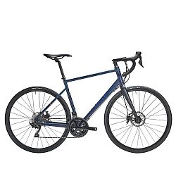 Cestný bicykel TRIBAN RC520 na cykloturistiku (kotúčové brzdy) modrá S