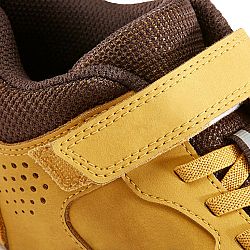 DECATHLON Detská obuv so suchým zipsom kožená Protect 560 okrová 28
