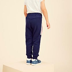 DOMYOS Detské nohavice 500 nastaviteľné modré 3-4 r (96-102 cm)