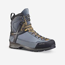 FORCLAZ Pánska trekingová obuv MT500 Ultra kožená nepremokavá vysoká modrá 41