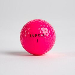 INESIS Golfové loptičky Soft 500 12 ks ružové