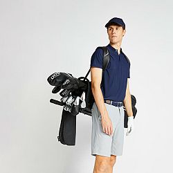 INESIS Pánska golfová polokošeľa Ultralight tmavomodrá S