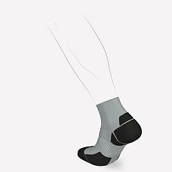 KIPRUN Bežecké ponožky Run900 Mid tenké šedá 39-40