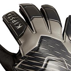 KIPSTA Brankárske futbalové rukavice F100 čierno-sivé čierna 11