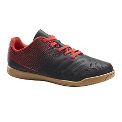 KIPSTA Detská futsalová obuv 100 čierno-červená čierna 35