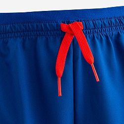 KIPSTA Detské futbalové šortky Viralto Axton modro-oranžové modrá 7-8 r (123-130 cm)