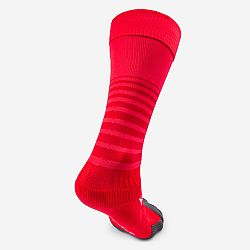 KIPSTA Detské futbalové vrúbkované ponožky F500 ružové reflexné ružová 31-34