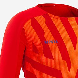 KIPSTA Detský futbalový dres Viralto Aqua s dlhým rukávom oranžovo-červený červená 12-13 r (151-160 cm)