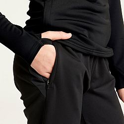 KIPSTA Dievčenské futbalové nohavice Viralto+ čierne 7-8 r (123-130 cm)