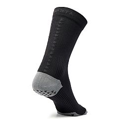 KIPSTA Krátke protišmykové futbalové ponožky VIRALTO II MiD čierne 43-44