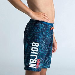 NABAIJI Chlapčenské šortkové plavky 100 dlhé modré 5-6 r (113-122 cm)