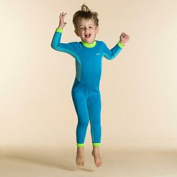 NABAIJI Detská neoprénová plavecká kombinéza TI Warm modrá tyrkysová 3-4 r 96-102 cm