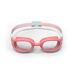 NABAIJI Plavecké okuliare Soft veľkosť S číre sklá ružovo-tyrkysové S