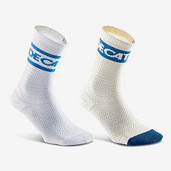 NEWFEEL Vysoké ponožky 2 páry bielo-modré biela 35-38