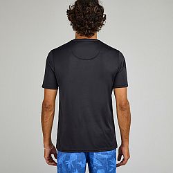OLAIAN Pánske tričko na surfovanie s ochranou proti UV a krátkym rukávom čierne L