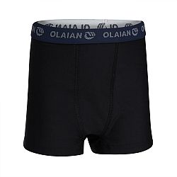 OLAIAN Spodné šortky-boxerky BX 500 Tween čierna 8-9 r (131-140 cm)