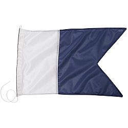 PLASTIMO Potápačská signalizačná vlajka Alpha modro-biela .
