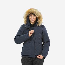 QUECHUA Dámska nepremokavá zimná bunda na turistiku SH500 do -8 °C modrá 2XL