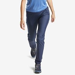 QUECHUA Dámske nohavice FH500 ultraľahké na rýchlu turistiku modré L-XL (L31)