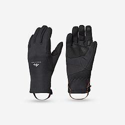 QUECHUA Detské dotykové turistické rukavice SH500 Mountain strečové 6-14 rokov čierna 6