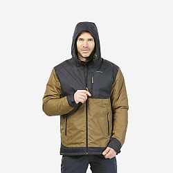 QUECHUA Pánska nepremokavá zimná bunda na turistiku SH500 do -10 °C čierna L