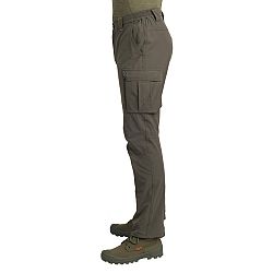 SOLOGNAC Ľahké a priedušné poľovnícke nohavice 500 zelené khaki XL