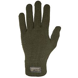 SOLOGNAC Lovecké rukavice 100 zelené khaki XS-S