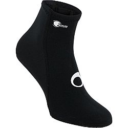 SUBEA Neoprénové ponožky na potápanie 2 mm čierne 36-37