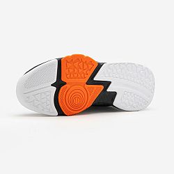 TARMAK Detská vysoká basketbalová obuv SS500 čierna-oranžová čierna 35