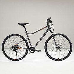 Trekingový bicykel Riverside 700 sivo-oranžový šedá XL