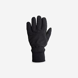 TRIBAN Zimné cyklistické rukavice 100 fleecové čierne S