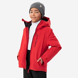 WEDZE Detská lyžiarska bunda 550 nepremokavá červená červená 6 rokov