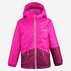 WEDZE Detská lyžiarska hrejivá a nepremokavá bunda 100 ružová ružová 4 roky