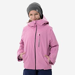 WEDZE Detská lyžiarska hrejivá a nepremokavá bunda 550 ružová ružová 14 rokov