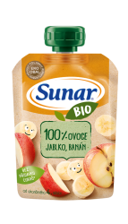 Sunar Bio kapsička jablko banán 100g