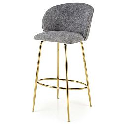 Sconto Barová stolička SCH-116 sivá/zlatá